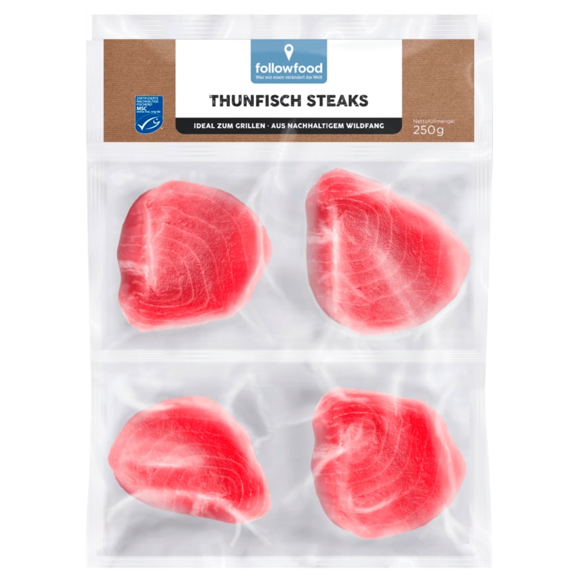 Followfood Thunfisch Steaks MSC 250g